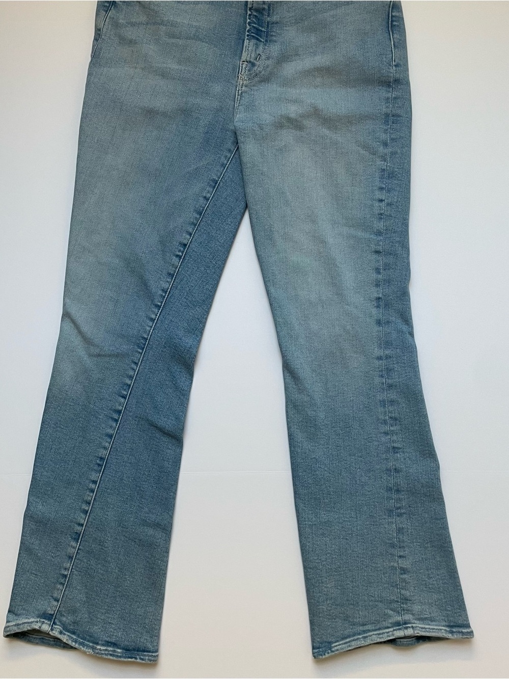 MOTHER The Hustler Ankle Jean Light Blue Straight/Flare Leg Jeans - Picture 5 of 16